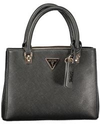 Guess - Black Polyurethane 's Handbag - Lyst