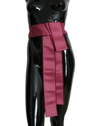Dolce & Gabbana - Elegant Silk Wide Waist Belt - Lyst