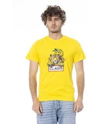 Roberto Cavalli - Yellow Cotton Men T - Lyst