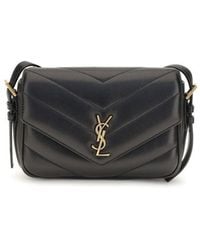 Saint Laurent - Black Lamb Ovis Aries Shoulder Bag - Lyst