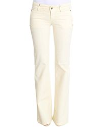CoSTUME NATIONAL - White Cotton Stretch Flare Jeans - Lyst