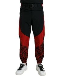 Dolce & Gabbana - Leopard Print Nylon Jogger Pants - Lyst