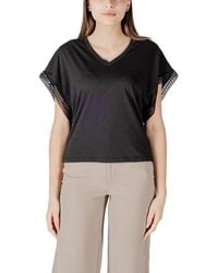 Ichi - Cotton T-Shirt - Lyst