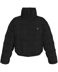 Calvin Klein - Black Polyester Jackets & Coat - Lyst