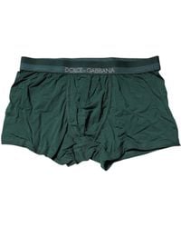 Dolce & Gabbana - Green Cotton Regular Men Boxer Brief Underwear - Lyst
