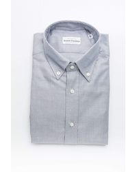Robert Friedman - Beige Cotton Button Down Men's Shirt - Lyst