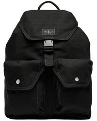 Calvin Klein - Black Recycled Polyester Backpack - Lyst