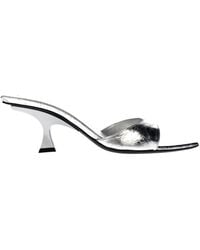 The Attico - Leather Flat Sandals - Lyst