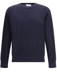 Laneus - Blue Cotton Sweatshirt - Lyst