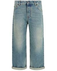 DARKPARK - Blue Cotton Boyfriend Jeans - Lyst