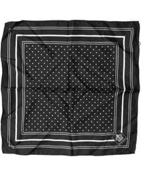 Dolce & Gabbana - Scarf Poka Dot Square Handkerchief - Lyst