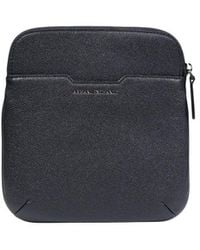 ARMANI EXCHANGE - Black Polyester Messenger Bag - Lyst