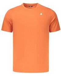 K-Way - Orange Cotton Men's T-shirt - S - Lyst