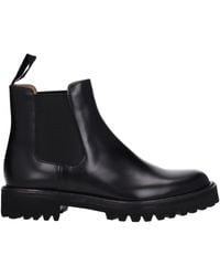 Church's - Black Leather Ankle Boots - Lyst