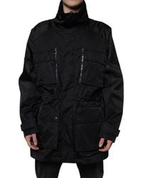 Dolce & Gabbana - Nylon Winter Parka Coat Jacket - Lyst