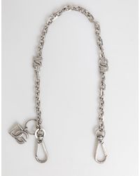 Dolce & Gabbana - Tone Brass Dg Logo Detailing Chain Necklace - Lyst