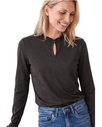 Street One - Brown Cotton Long Sleeve T - Lyst