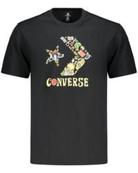 Converse - Black Cotton Men's T - Lyst