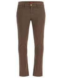 Guess - Yellow Cotton Casual Pants - Lyst