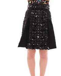 Dolce & Gabbana - Crystal Handmade Above Knee Skirt - Lyst