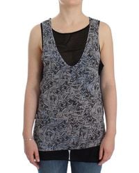 CoSTUME NATIONAL - Black Silk Top - Lyst