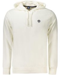 North Sails - White Cotton Men's Hooded Sweatshirt - Lyst