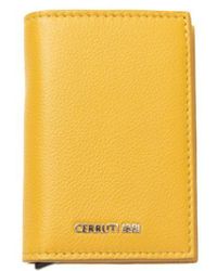 Cerruti 1881 - Yellow Calfskin Men Wallet - Lyst
