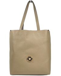 Versace - Medusa Large Leather Tote Bag With Pouch - Lyst