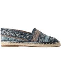 Dolce & Gabbana - Leather Buffalo Espadrille Shoes - Lyst