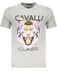 Roberto Cavalli - Tiger Graphic Tee - Lyst