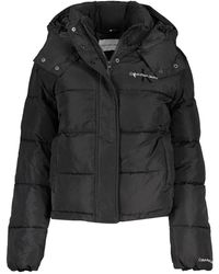 Calvin Klein - Sleek Long-Sleeved Jacket With Removable Hood - Lyst