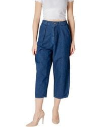 ONLY - Blue Cotton Jeans Denim - Lyst