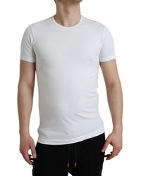 Dolce & Gabbana - Cotton Round Neck Crewneck Underwear T-Shirt - Lyst