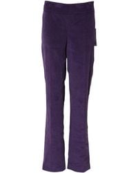 Bencivenga - Purple High Waisted Flared Pants - Lyst