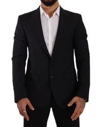 Dolce & Gabbana - Dolce Gabbana Wool Slim Fit Coat Blazer Jacket - Lyst