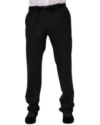 Dolce & Gabbana - Black Wool Formal Dress Men Trousers Pants - Lyst
