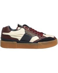 Dolce & Gabbana - Leather Miami Low Top Sneakers Shoes Cotton Nylon Viscose Calf - Lyst