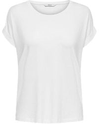 ONLY - White Polyester T - Lyst