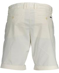 GANT - White Cotton Bermuda Shorts - Lyst