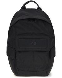 Y-3 - Black Polyamide Backpack - Lyst