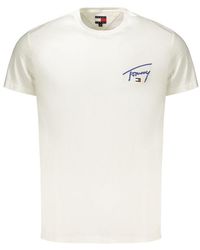 Tommy Hilfiger - White Cotton Men's T - Lyst