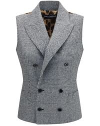 Dolce & Gabbana - Gray Wool Oves Aries Waistcoat - Lyst