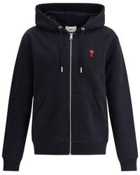 Ami Paris - Logoed Hoodie - Lyst