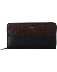 Dolce & Gabbana - Elegant Textured Leather Continental Wallet - Lyst