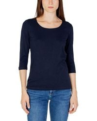 Street One - Blue Cotton Tops & T - Lyst