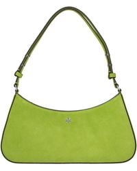 Tory Burch - Green Leather Shoulder Bag - Lyst