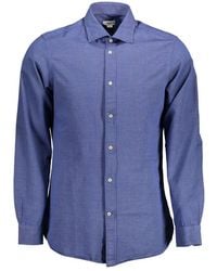 U.S. POLO ASSN. - Blue Cotton Men Shirt - Lyst