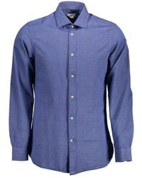 U.S. POLO ASSN. - Blue Cotton Men Shirt - Lyst