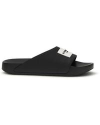 Givenchy - Black Rubber Sandals - Lyst