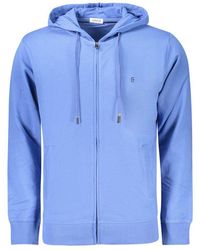 COVERI MOVING - Blue Cotton Men's Sweatshirt - Lyst